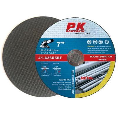 China Cutting steel & S/S Cutting Wheel Sharpen 7 Inch 180mm Abrasive Super Thin Aluminum Oxide Metal Flat Cutting Disc for sale