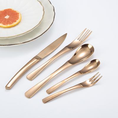 China Christmas Gift Sustainable Design Stainless Steel Cutlery Set Unique Luxury Picnic Dinnerware Set for sale