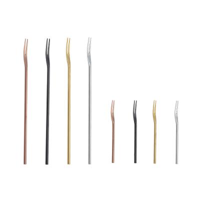 China Durable High Quality Matte Shape Stainless Steel Fork Ice Fork Fruit Fork For Wedding for sale