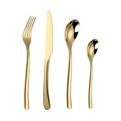 China Fancy Cutipol Gold Cutipol Cutipol Cutlery Set Stainless Steel Christmas Flatware Storage Zero Viable Gift Gift for sale