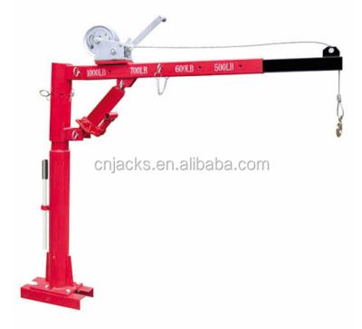 China TRUCK CRANE 1000lbs hydraulic pick up truck crane with hand winch for sale