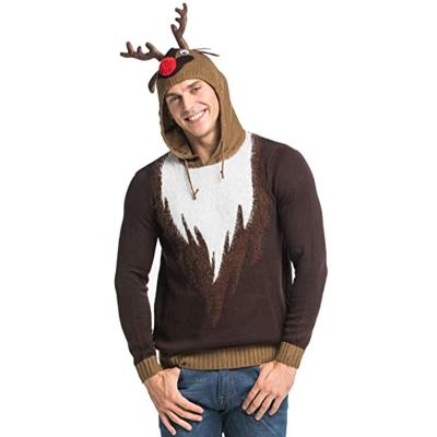 China QUICK DRY Clothing Wholesale Ugly Christmas Plus Size Sweater Winter Knitted Pullover OEM Crewneck Long Sleeves Mens Sweaters for sale