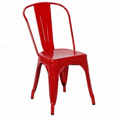 China Factory Chair School Chair Metal Armless Chair Heavy Duty Industrial Vintage Toli Marais Iron Dining Chair for sale