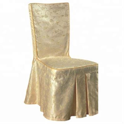 China Jacquard Dining Chair Cover Banquet Chair Covers Hotel Chair Covers for sale