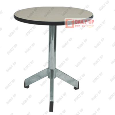 China Creative wooden PANEL coffee table with metal leg modern dining tables around small side table for sale