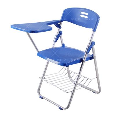 China School Chair School Supplies Writing Tablet Chair With Book Basket Folding Chair With Notepad Ergonomics for sale