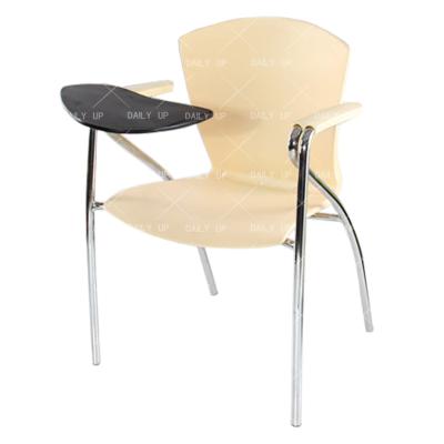 China School Chair Conference Chair With Registration Board School Chairs With Arm PP Stacking Office Writing Chairs for sale