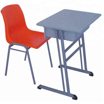 China School Sets Single Seater Elementary School Desk With Stable Chairs School Furniture Classroom Student 2-Piece Set Desk for sale