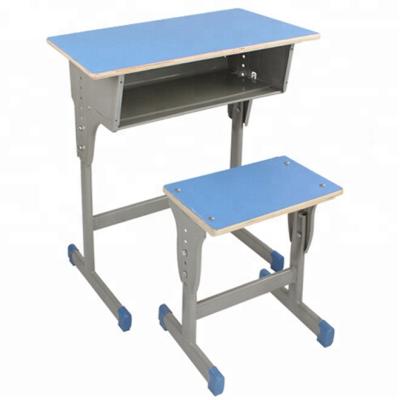 China School Desk and Chair Cheap Square Size Cheap Wooden Classroom University Student Adjustable Desk and Chair for sale