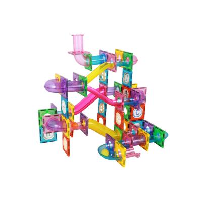 China Fuuny Magnetic Tiled Marble Track For Kids 4-8 Years Old for sale