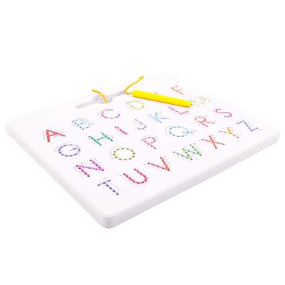 China Construction toy color double-sided alphanumeric steel ball magnetic drawing board for sale