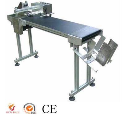 China CLOTHING paged machine, stacker/feeder with conveyor, counting and paging of plastic bag and carton for sale