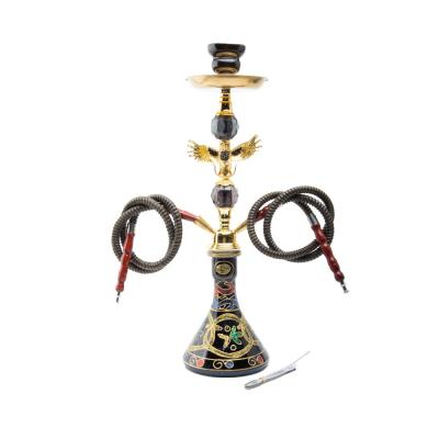 China Eco - Friendly Arabian Hose Smoking Hookah Egypt Hookah Zinc Alloy Stem Full Set for sale