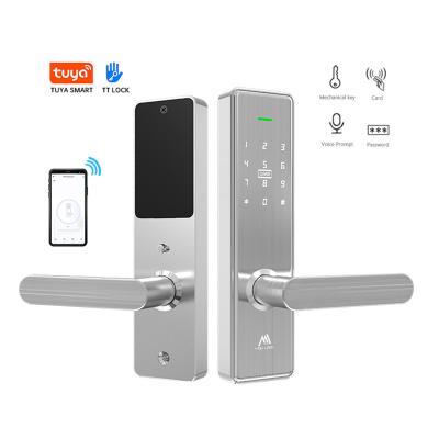 China APP/Fingerprint/Code/Card wifi smart solution APP/Fingerprint/Code/Card alexa smart lock home available waterproof outdoor function fingerprint small size for sale