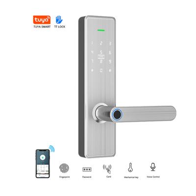 China High Quality Cheap Simple Outdoor Digital Fingerprint Smart Door Lock From APP/Fingerprint/Code/Card China Supplier for sale