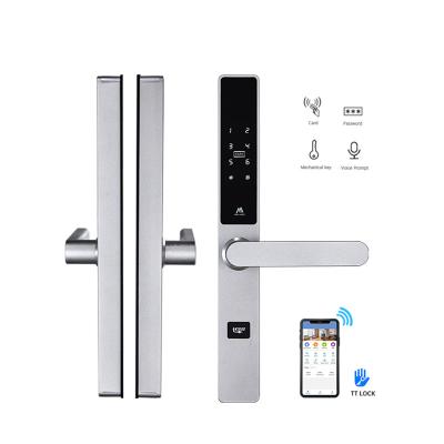 China Sliding Door Most Popular Ttlock Electronic App Password Digital New Technologies Smart Door Lock For Aluminum Sliding Door for sale