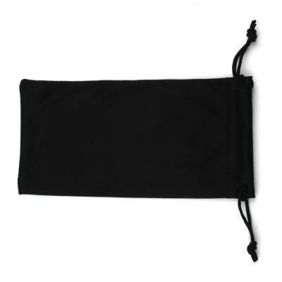 China Fahion Black Hot Sale Logo Microfiber Pockets Good Quality Custom Made Cleaning Cloth for Glasses for sale