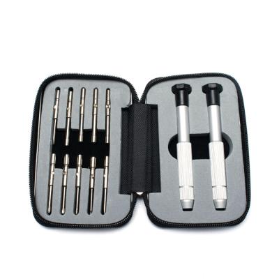 China High Quality Fashion Style Metal Screwdriver Set Many Screws Different Screwdriver Tool For Glasses for sale