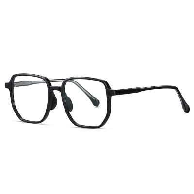 China Fahion New Arrival Big Size Men Women Fashion Acetate Optical Frame Blue Light Blocking Glasses for sale