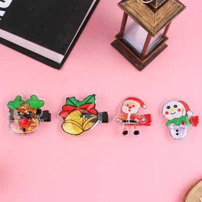 China Christmas Bell Reindeer Old Man Tree Navidad Party Hot Selling Christmas Girls Cute Cartoon Home Costume Transparent Christmas Hair Ornaments for sale