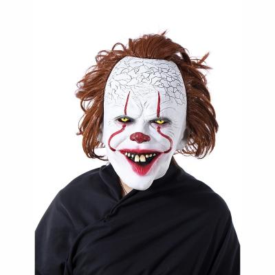 China Halloween Styles Soft Latex Wholesale Buck Teeth Clown Mask Scary Halloween Holiday Cosplay Party Dance 3D Decoration for sale