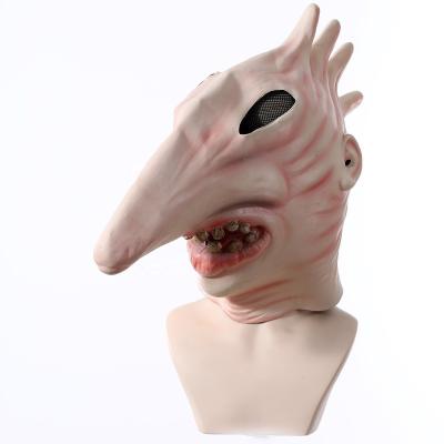 China Halloween Styles 3D Decoration Wholesale Soft Latex Dance Party Cosplay Holiday Halloween Weird Monster Long Nosed Mask for sale