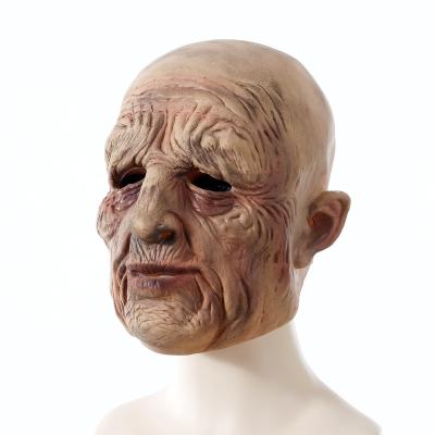 China Halloween Styles Holiday Wholesale Latex Mask Old Man Halloween Cosplay Party Dance Decoration Soft Horror Mask for sale