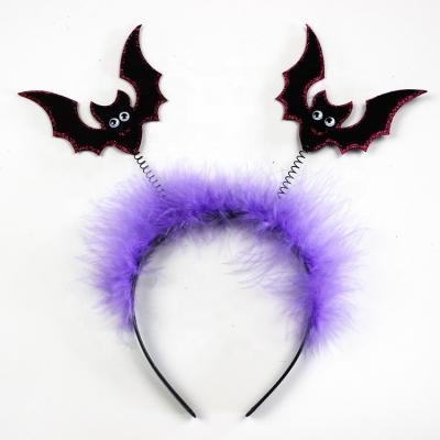 China Cosplay Wholesale Halloween Devil Bat Headband Festival Ball Bat Headband Decoration Props for sale