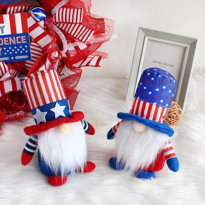 China Wholesale Soft Faceless Hooded Dwarf Doll Desk Decoration Doll Independence Day Home Decoration for sale