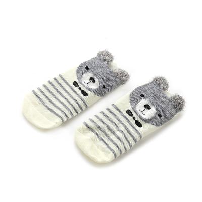 China Anti-Bacterial 2021 Children Cartoon Animal Cotton Socks High Quality Organic Baby Socks Soft Cute Ankle Socks for sale