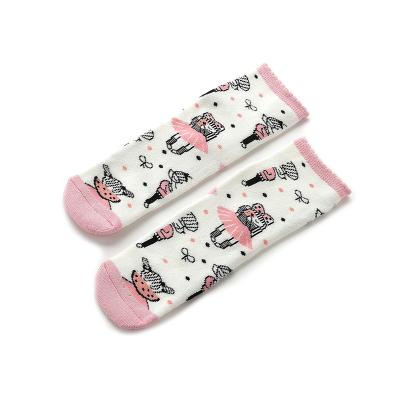 China Kids Boutique Antibacterial Unicorn Baby Socks Candy Colored Kids Cotton Long Socks for sale