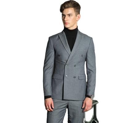 China Mens Anti Shrink Formal Wear Suits Double Breasted Suit Double Breasted Blazer For Men for sale