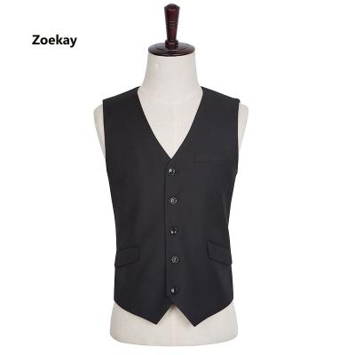 China Preppy Single Breasted Business Anti-pilling Mens Suit Vest Wedding Dresses Vests for sale