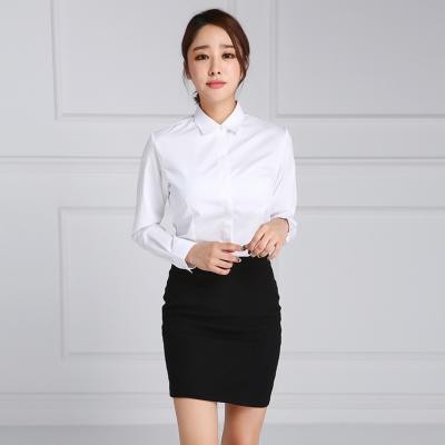 China office lady uniform design for women skirt and blouse for ladies for sale