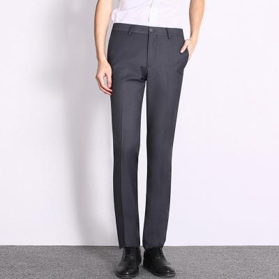 China Korean Slim Fit Business Style Anti-pilling Men's Formal Suit Pants for sale