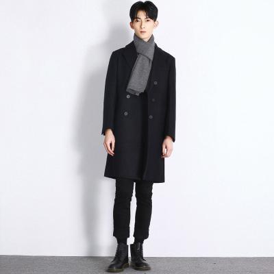 China Winter Woolen Man Long Coat Suit Anti-shrink Latest Design Korea Style Men's Overcoat for sale