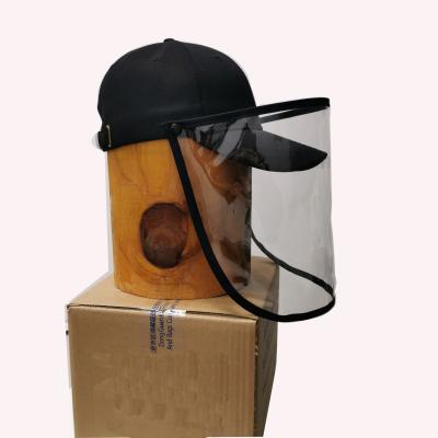 China Image Return To Work Customized Black Full Face Cap Anti-fog Eye Protection Folding Hat for sale