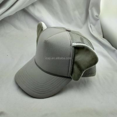 China COMMON Wholesale Short Type Hats Different Animal Plush Elephant Ear Mesh Hats Available for sale