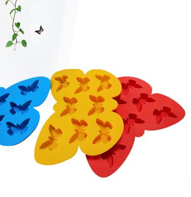 China Kitchen Viable Reusable Products Silicone Butterfly Shape Healthy Baking Non Stick Silicone Molds For Pastry Tray Baking Mat for sale