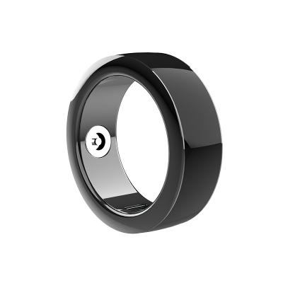 China APP Control Bright black ring for measuring heart rate health Fitness Tracker  Heart Rate Tracker Passometer for sale