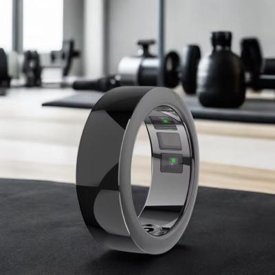 China APP Control IOS App Customizable High-Tech Smart Ring Stainless Steel Health and Fitness Tracker with Call Function for sale