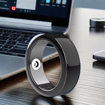 China APP Control OEM Logo Wearable Smart Rings with Stainless Steel Case Health Monitor Heart Rate and Blood Oxygen Electronics App Control for sale