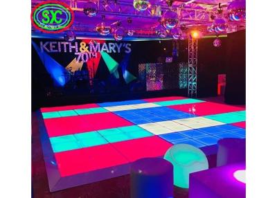 China P4.81 Noiseless interactive led video dance floor , disco dance floor waterproof for sale