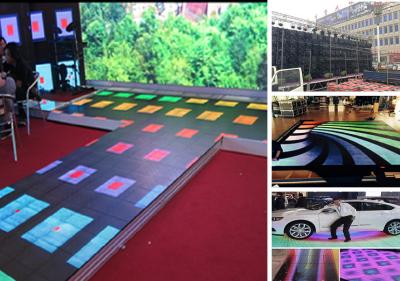 China P6.25 Outdoor Light Up Dance Floor , DJ Club Dance Floor Waterproof With 1920Hz for sale