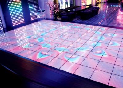 China Outdoor P5 Video Dance Floor Rental, Wedding Dance Floor Lights HD 64*32 Resolution for sale