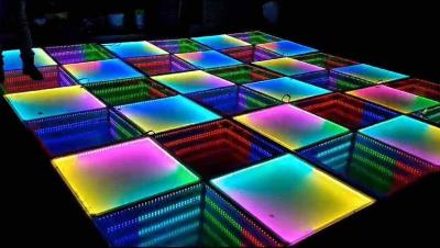 China P8 Rgb Led Dance Floor Video , Light Up Floor Tiles Meanwell Power Supply 3 Years Warranty for sale