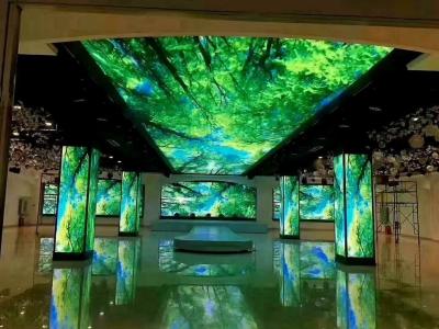 China Indoor Advertising Ceiling LED Display / High Resolution LED Screen / Energy-Saving LED Panel for sale