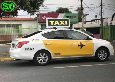 China La exhibición de la muestra del coche LED de P6 LED con el tejado teledirigido del taxi 4G llevó la exhibición en venta