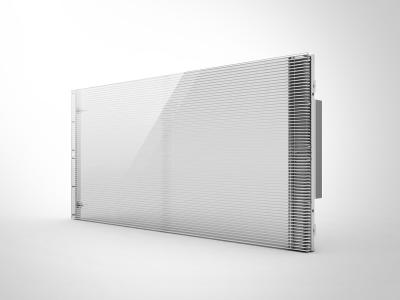 China Indoor P3.91 Transparent LED Screen Glass Window Aluminium Cabinet Material led transparent screen for sale
