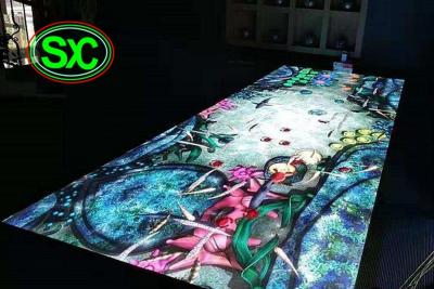 China Waterproof P10 Light Weight Led Dance Floor Full Color For Disco / Dj Bar for sale